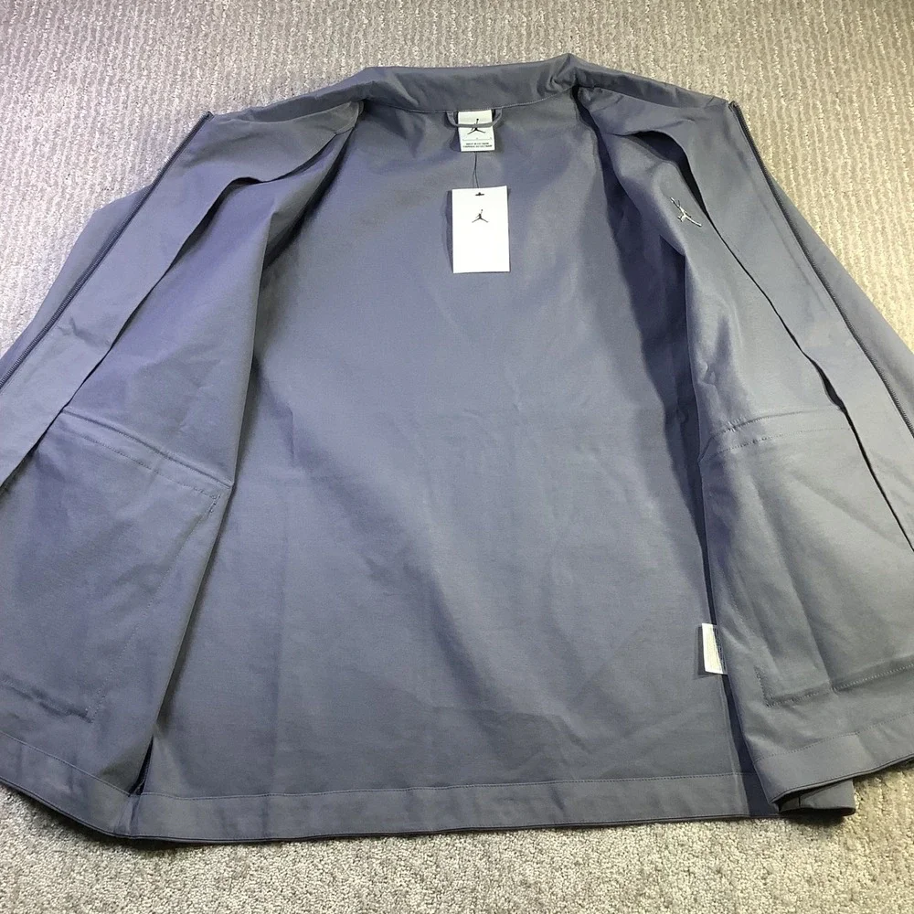 Jordan Golf Mens Full Zip Lightweight Utility Golf Jacket Grey Size L NWT